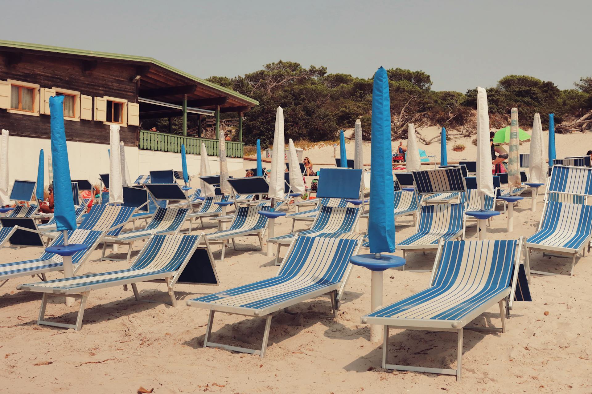 Playa del Poetto en Cagliari, Cerdeña